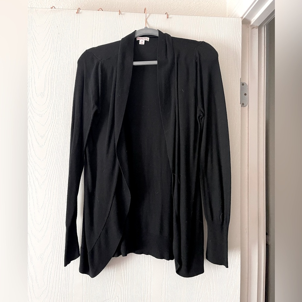 Black cardigan